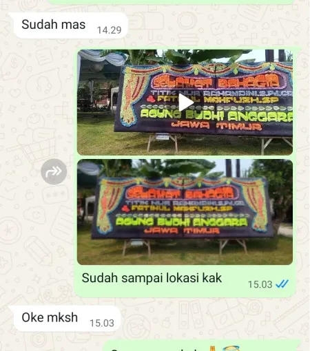Pengiriman Papan Bunga Jurangjero Sluke